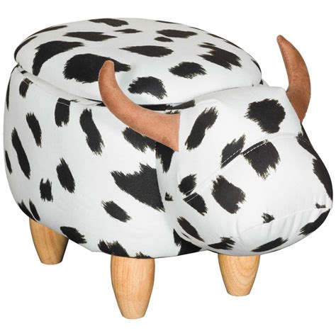 cow storage ottoman